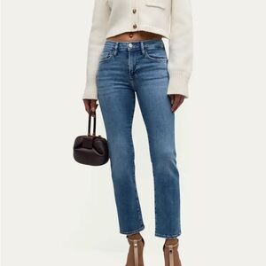 FRAME Le High Straight Ankle Jeans